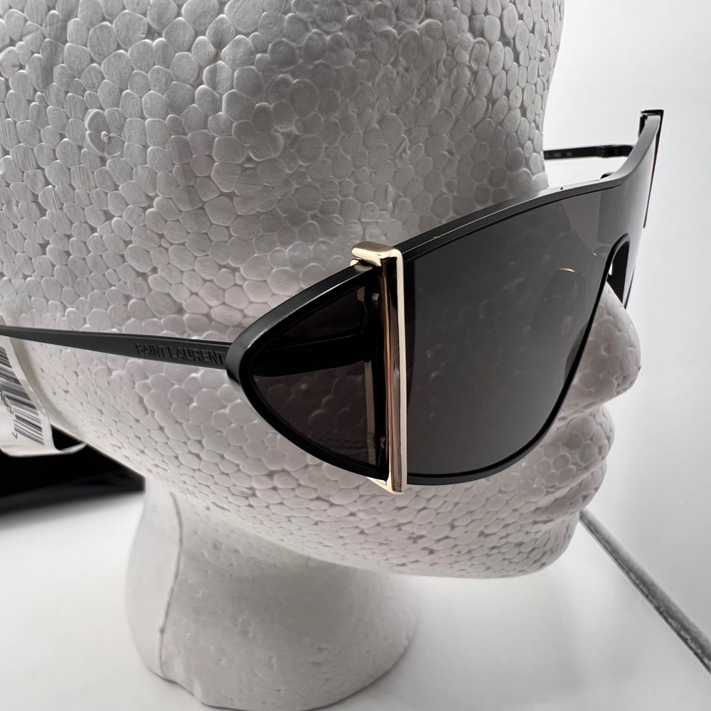 Saint Laurent Sunglasses Cat Eye Gold Accent Designer Fashion Shades - Picture 4 of 8